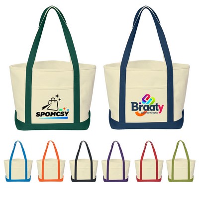 Full Color Medium 24 oz. Cotton Canvas Tote Bag